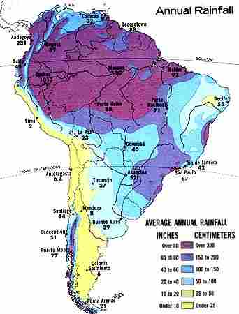 S. Am Annual Rainfall