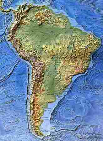 south America Map