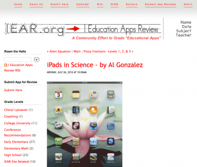 My iPad Review for the IEAR