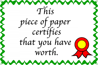 Award Certificate (not real)