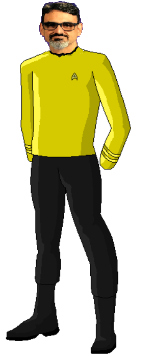 Mr. G in Star Trek Uniform