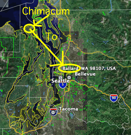 From Chimacum to Ballard.