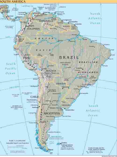 S. Am Map