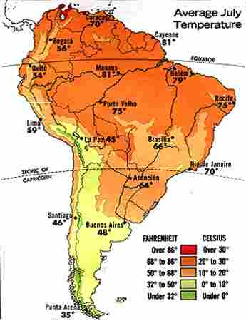 S. Am Ave Temp July
