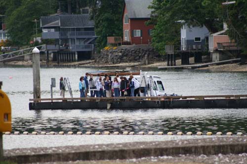 Fish exploration boat.